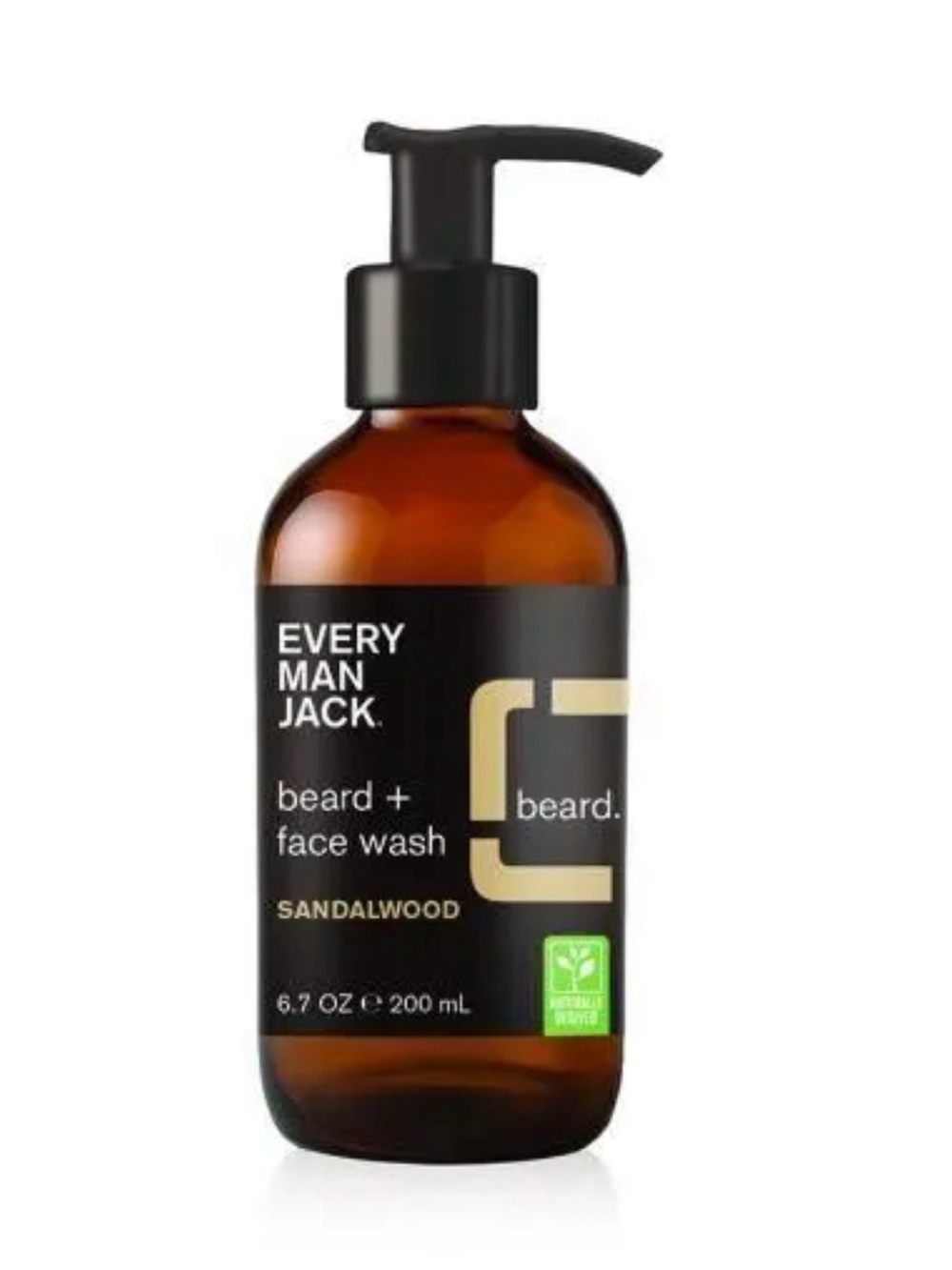 Every Man Jack Sandalwood Beard + Face Wash - Brown